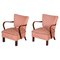 Czech Art Deco Beech Armchairs, 1930s, Set of 2 1