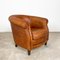 Vintage Sheep Leather Tub Notter Club Chair 1