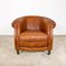 Vintage Sheep Leather Tub Notter Club Chair 6