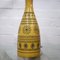 Lámpara vintage en forma de botella tallada en amarillo, años 70, Imagen 8