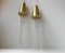 Scandinavian Modern Glass & Brass Icicle Pendant Lamps from Atelje Engberg, Set of 2 6