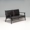 Two-Seater Sofa in Black Leather and Oak by Space Copenhagen for Stellar Works, 2018, Image 2
