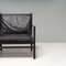 Two-Seater Sofa in Black Leather and Oak by Space Copenhagen for Stellar Works, 2018 6