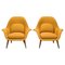 Mustard Yellow Swoon Lounge Chairs by Space Copenhagen, 2001, Set of 2 1