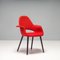 Red Dining Chairs by Eero Saarinen for Vitra, 2000s, Set of 7, Image 5