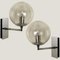 Bubble Glass and Chrome Wall Lights from Doria Leuchten, 1960s, Set of 2 9