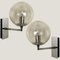 Bubble Glass and Chrome Wall Lights from Doria Leuchten, 1960s, Set of 2 2