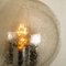Lámparas de pared de vidrio burbuja y cromo de Doria Leuchten, años 60. Juego de 2, Imagen 7