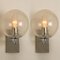 Bubble Glass and Chrome Wall Lights from Doria Leuchten, 1960s, Set of 2, Image 8