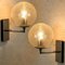 Bubble Glass and Chrome Wall Lights from Doria Leuchten, 1960s, Set of 2 10