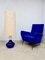 Vintage Italian Blue Glass Floor Lamp, 1960s 4