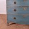 English Bow Front Painted Pine Chest of Drawers, 19th Century 3
