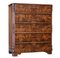 19th Century Burr Walnut Tall Chest of Drawers, Image 1