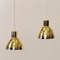 Coneshaped Brass Lamp Pendant Florina T618 from Hans-Agne Jakobsson Ab Markaryd, 1960s, Set of 2, Image 2