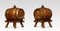 Oak Brass Bound Spirit Barrels, 1890s, Set of 2 1