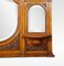 Carved Pollard Oak Overmantel Mirror, Image 3