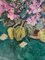 Maya Kopitzeva, Violets on a Green Tablecloth, Oil 7