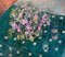 Maya Kopitzeva, Violets on a Green Tablecloth, Oil 2