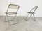 Vintage Plia Folding Chairs attributed to Castelli & Anonima Castelli, 1970s, Set of 4 12