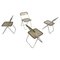 Vintage Plia Folding Chairs attributed to Castelli & Anonima Castelli, 1970s, Set of 4, Image 1
