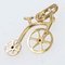 18 Karat Yellow Gold Bicycle Charm Pendant, 1960s 3