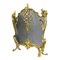 Louis Xv Style Fireplace Screen in Gilded Bronze with Metal Protective Mesh, Image 2