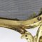 Louis Xv Style Fireplace Screen in Gilded Bronze with Metal Protective Mesh 5