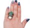 Emeralds, Yellow Sapphires, Pearl, Rose Gold & Silver Frog Shape Ring 6