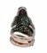 Anillo camaleón tsavorita, zafiros, diamantes, oro rosa y plata, Imagen 6