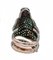 Tsavorite, Sapphires, Diamonds, Rose Gold and Silver Chameleon Ring 6