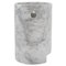 Handmade Rounded Base Glacette in White Carrara Marble from Fiam 3