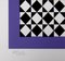 Victor Vasarely, Purple Squares, 1986, Grande serigrafia originale, Immagine 5