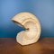 Italian Modern Shell-Shaped Travertine Nucleo Table Lamp attributed to Salocchi, 1970s 5