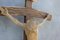 Crucified Jesus on the Cross Hand Carved Wooden Altar Sign, 1960s 8
