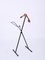 Mid-Century Italian Foldable Valet Stand in Iron and Beech, 1960s, Image 6