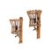 Mid-Century Rattan Lantern Sconces by Louis Sognot, 1960s, Set of 2, Image 4