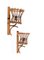 Mid-Century Rattan Lantern Sconces by Louis Sognot, 1960s, Set of 2, Image 11