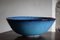 Large Blue Glazed Studio Pottery Ceramic Bowl 5