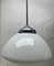 Dutch Pendant Stem Lamp with a Globular Opaline Shade from Phillips, 1930s 9