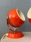 Space Age Eyeball Desk Lamps in Red, 1970s, Set of 2 9