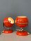 Space Age Eyeball Desk Lamps in Red, 1970s, Set of 2, Image 2