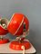 Space Age Eyeball Desk Lamps in Red, 1970s, Set of 2 8