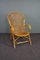 Dutch Rattan Armchair with Armrests, 1950s, Image 2