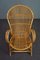 Dutch Rattan Armchair with Armrests, 1950s, Image 6