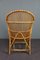 Dutch Rattan Armchair with Armrests, 1950s, Image 4