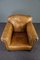 Antique Brown Leather Armchair 6