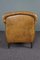 Antique Brown Leather Armchair, Image 4