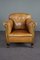 Antique Brown Leather Armchair, Image 2