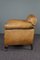 Antique Brown Leather Armchair, Image 5