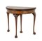 Queen Anne Demi Lune Card Table in Walnut, 1920s, Image 2